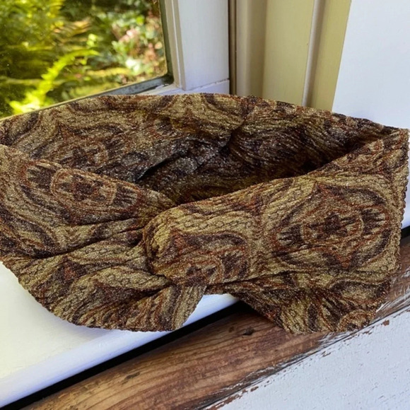 Anthropologie Metallic Twist Headband - Picture 1 of 6